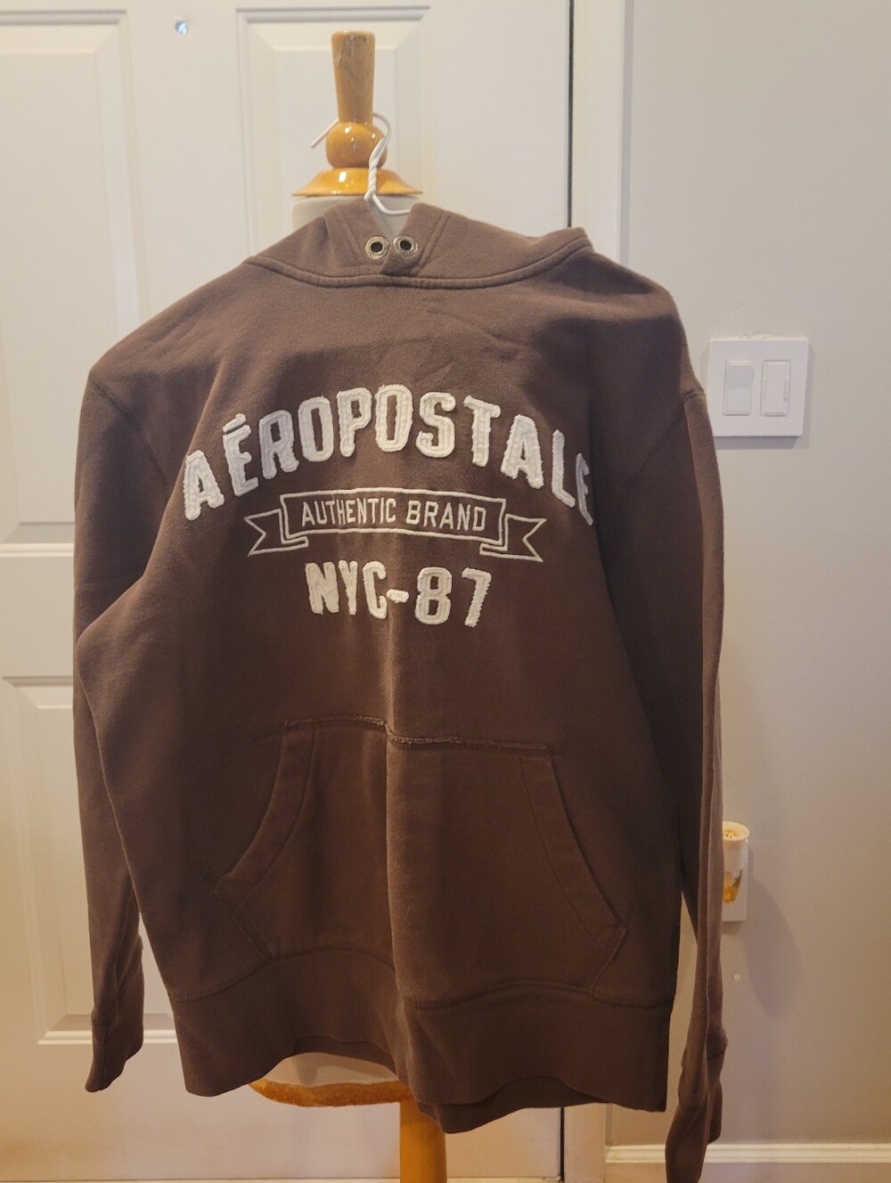 🧣EUC~ Vintage Aeropostale Brown  Pullover Hoodie